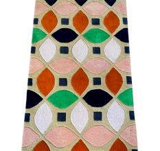 Hand Tufted Wool Geometric Rug